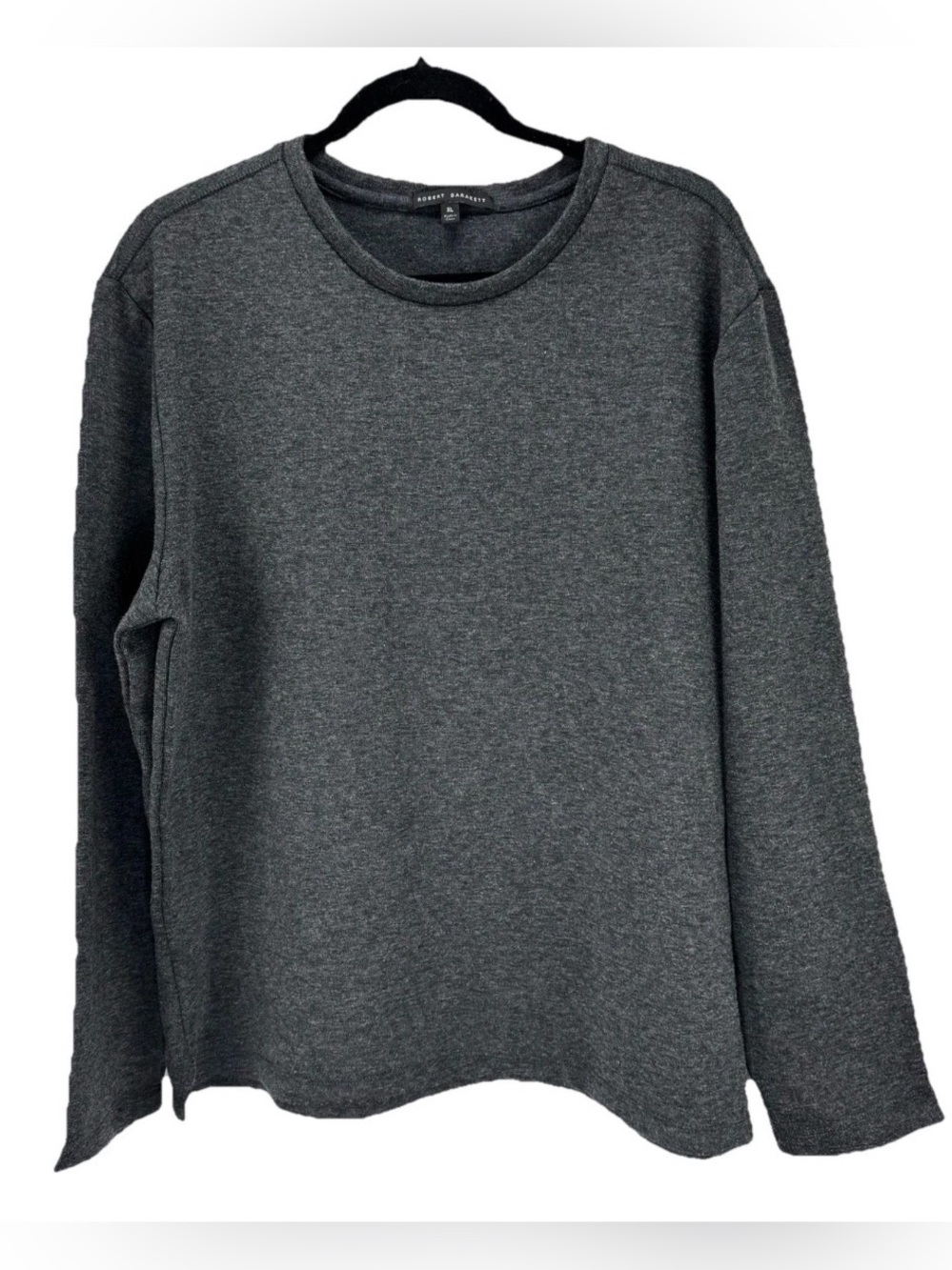 Robert Barakett Charcoal Gray Long Sleeve Crewneck Shirt